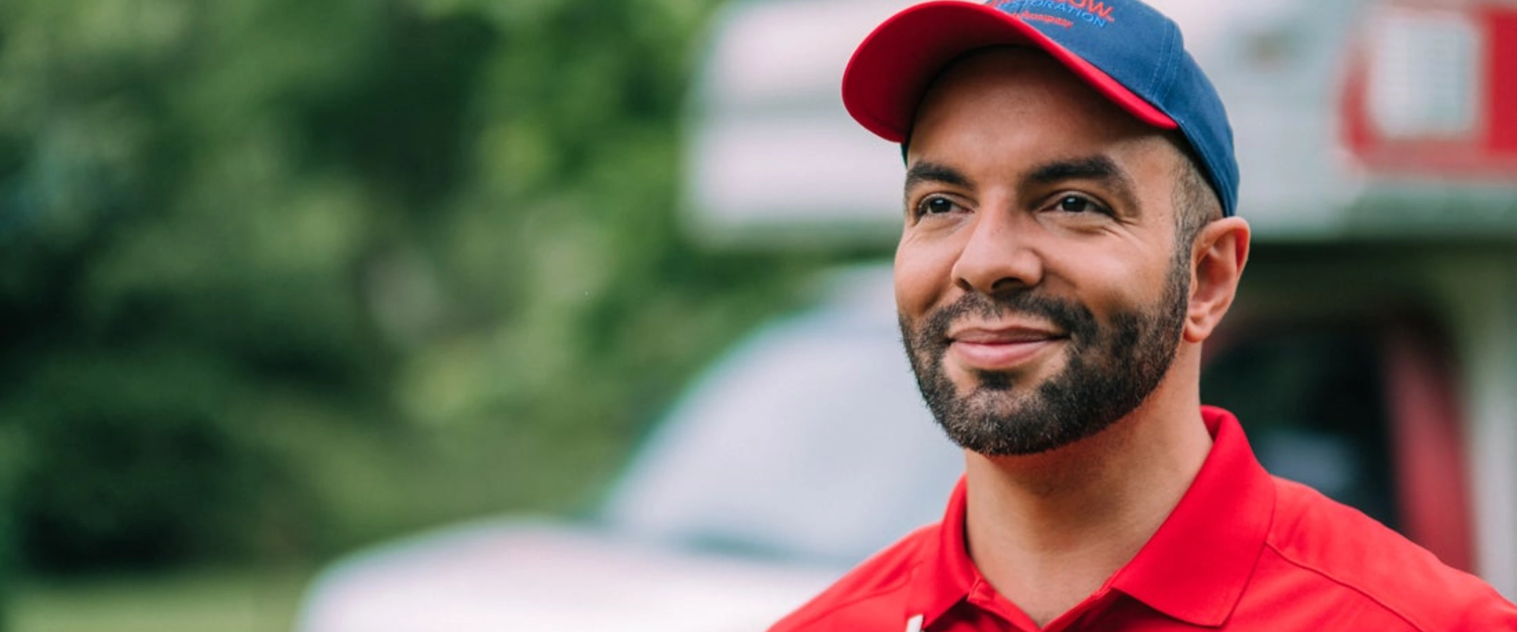 Smiling technician. 